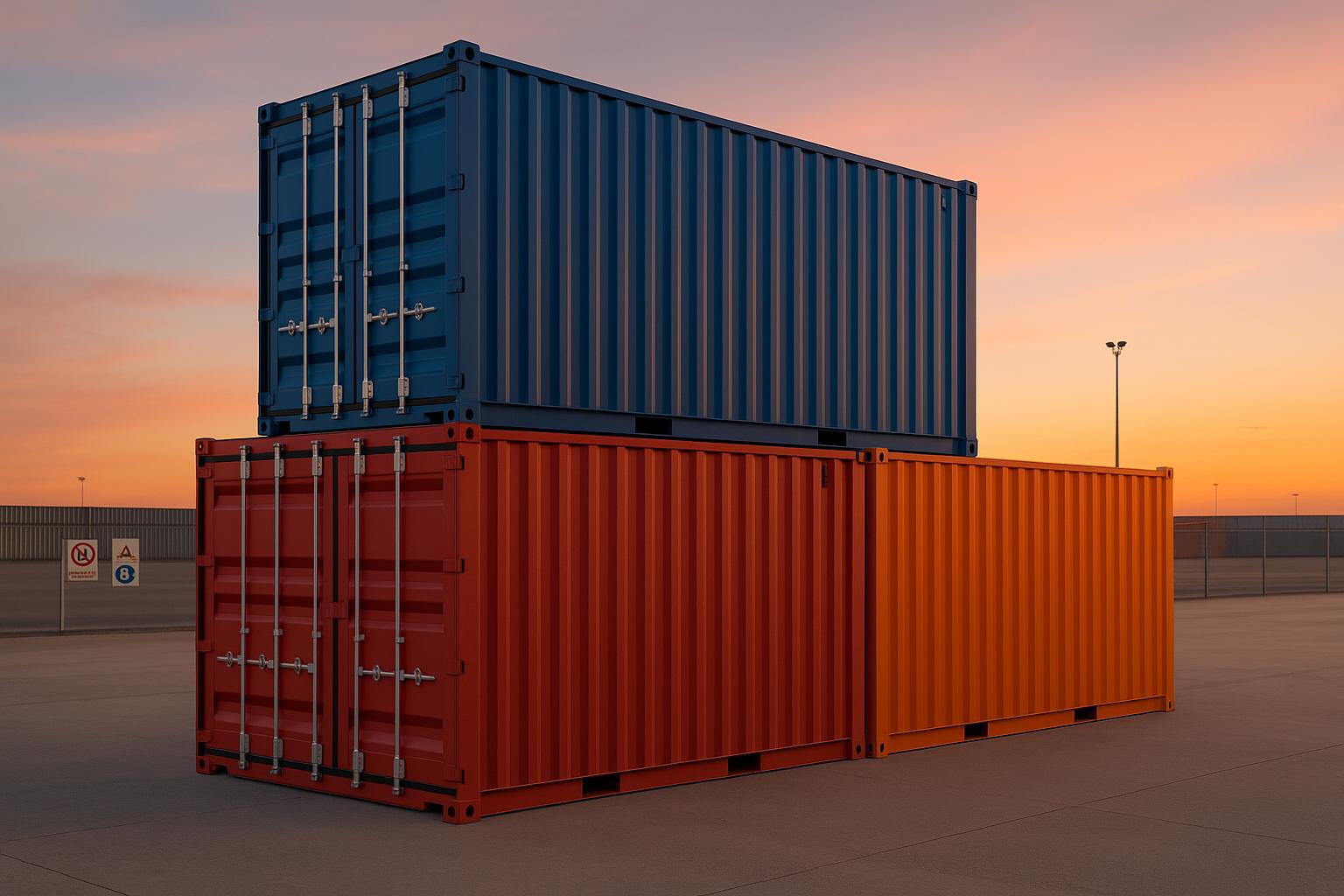 Safe and Secure Ways to Stack Shipping Containers - Quickfit Container ...
