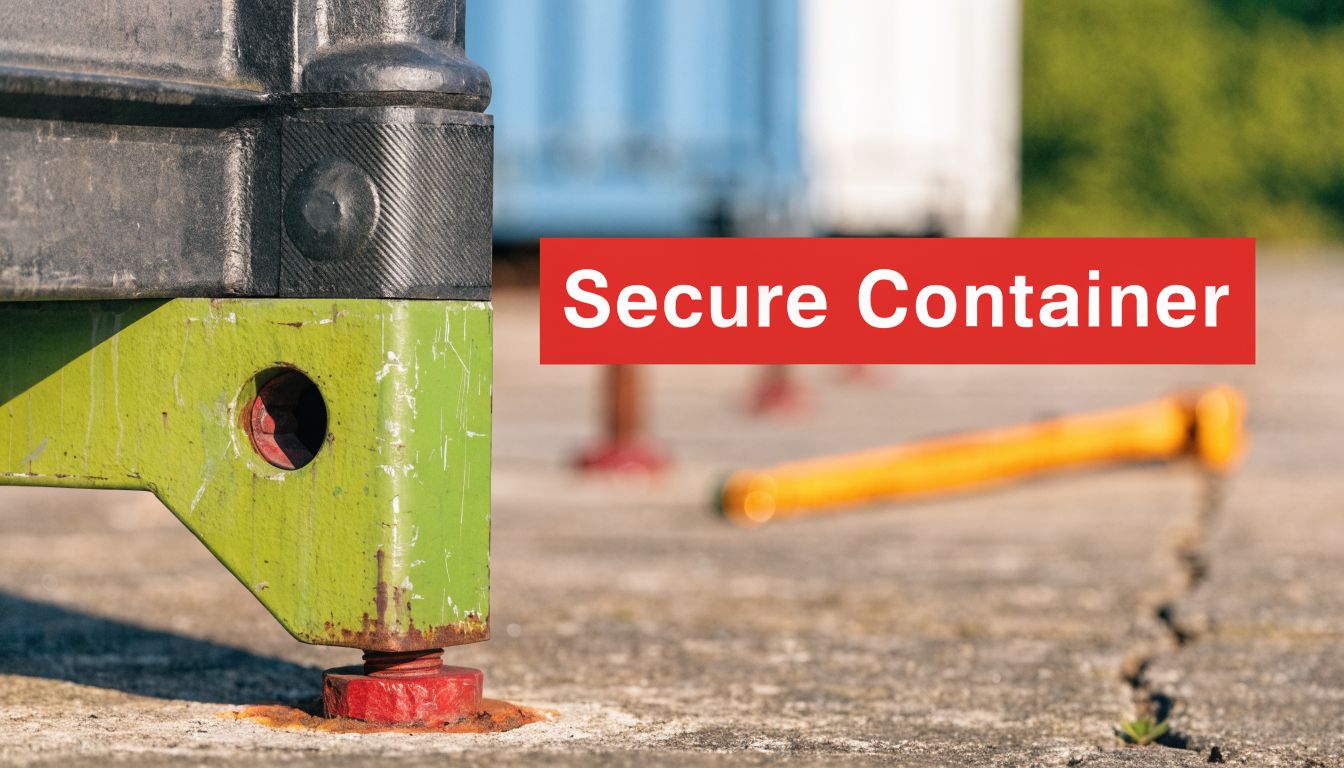 How to Secure a Shipping Container to the Ground