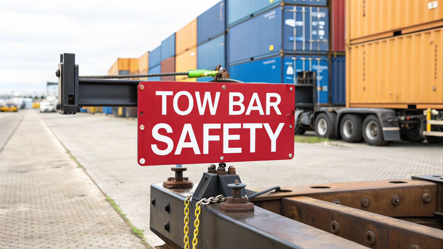 A Guide to Shipping Container Tow Bar Safety — Quickfit Container ...