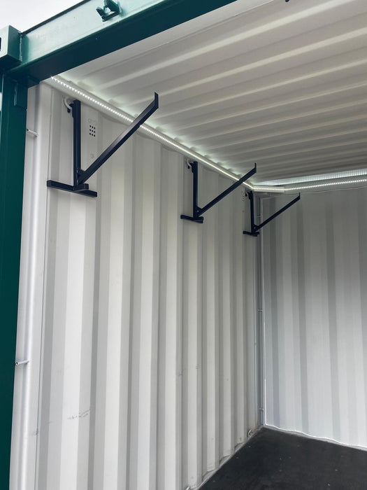 Quick Fit Container Accessories One-Tier Pipe Racking Bracket for Shipping Containers - QCA - Quickfit ...