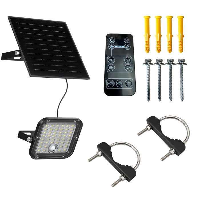 10W Solar LED Light with PIR Motion Sensor