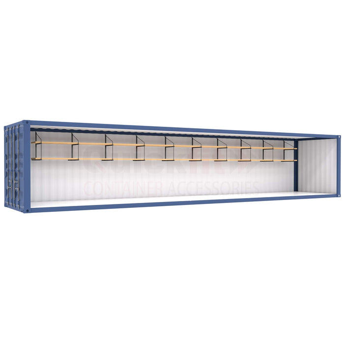 Container Tier Two-Tier Shelving Brackets for Containers - QCA - Quickfit Container ...
