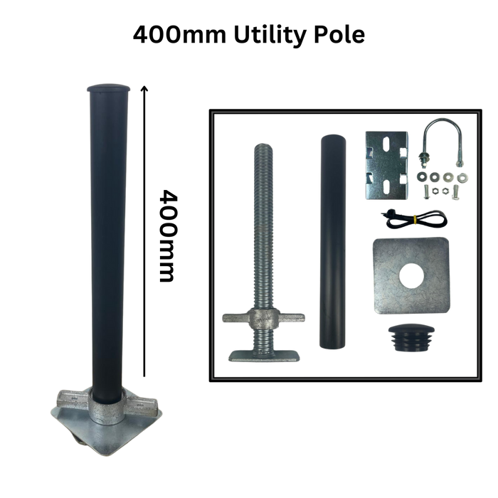 Shipping Container Utility Pole for Floodlight, CCTV and Light Fixings