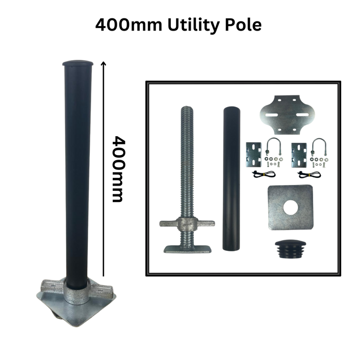 Shipping Container Utility Pole for Floodlight, CCTV and Light Fixings