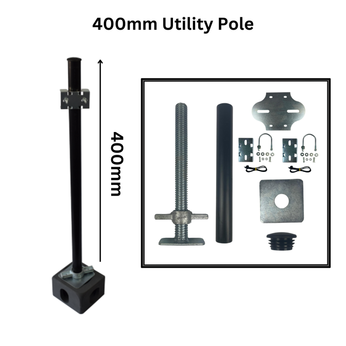 Shipping Container Utility Pole for Floodlight, CCTV and Light Fixings