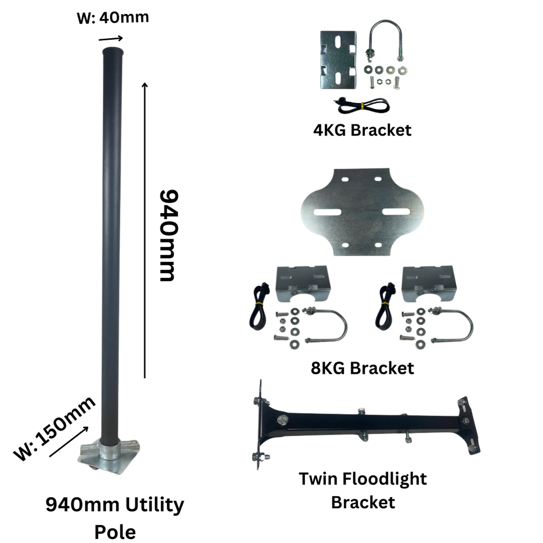 Utility Poles for Outdoor Lights & CCTV - QFCA - Quickfit Container ...