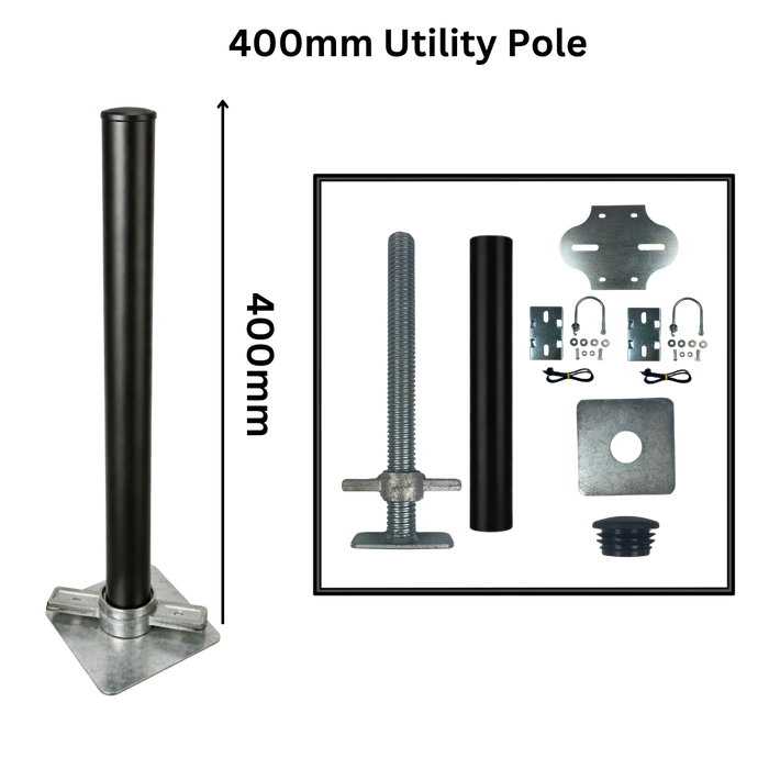 Extra Heavy Duty Utility Pole For CCTV and Flood Lights