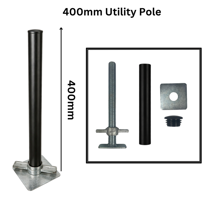 Extra Heavy Duty Utility Pole For CCTV and Flood Lights