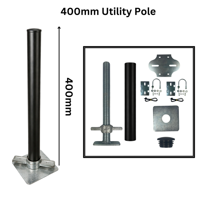 Extra Heavy Duty Utility Pole For CCTV and Flood Lights
