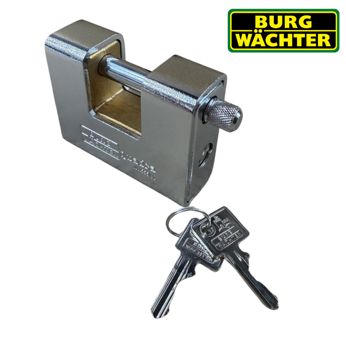 BURG-WÄCHTER 80mm Heavy Duty Armoured Container Padlock