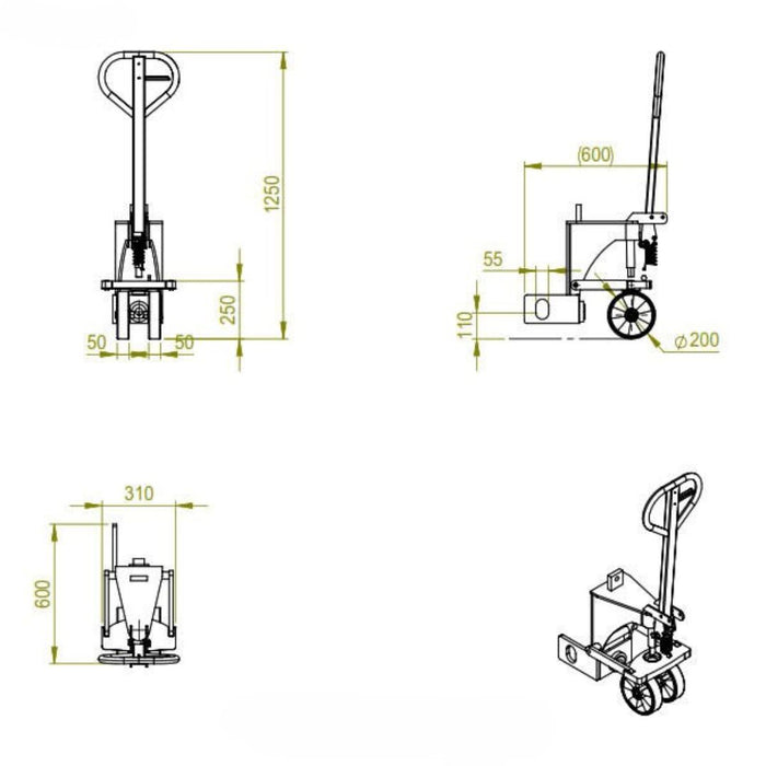 Shipping Container Wheel Sets