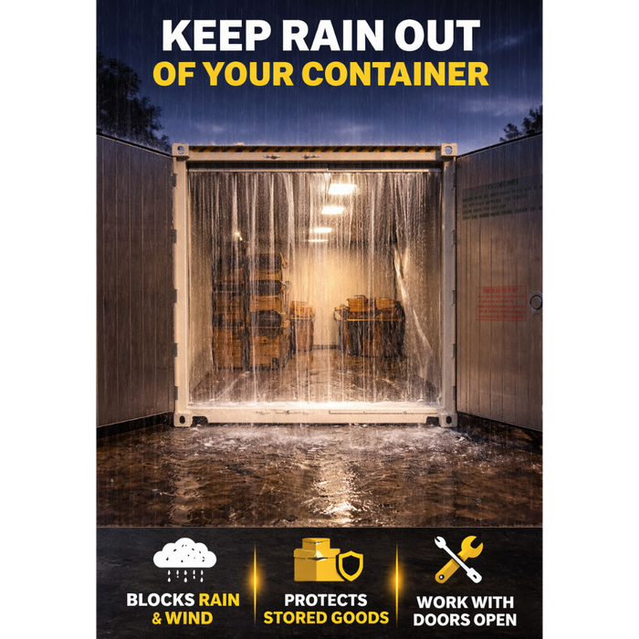 All Weather PVC Strip Curtains For Shipping Containers