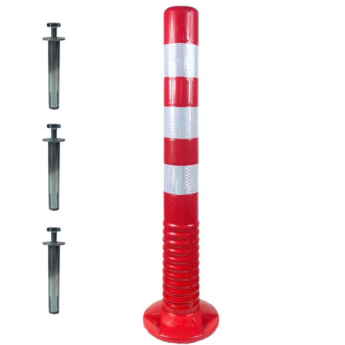 Shipping Container Plastic Site Bollards – 4 Colours (Sold Individually)