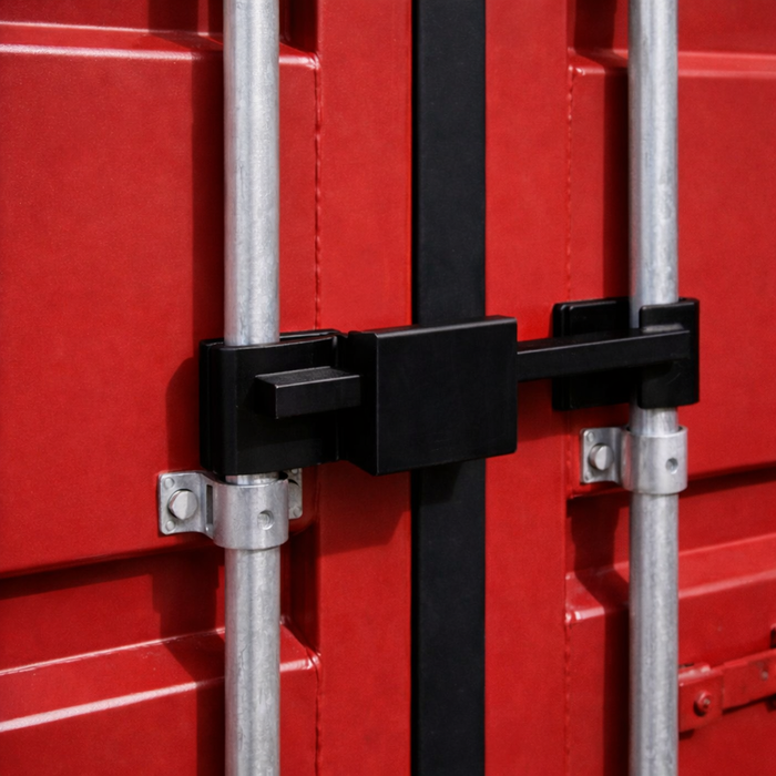 Container Locking Bars Extension Heavy-Duty Shipping Container Door Bar Lock – Padlock Protected ...