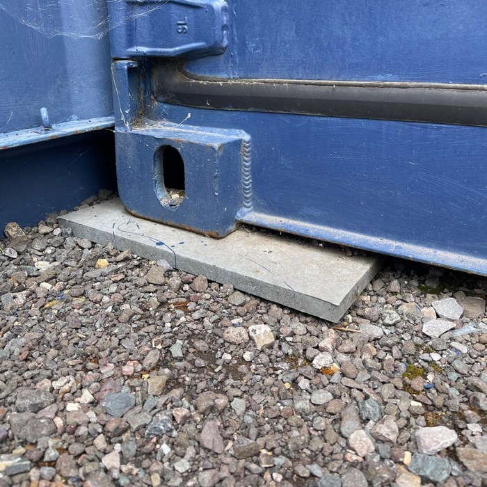 Shipping Container Levelling Slab