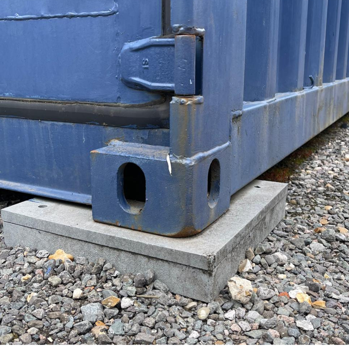 Shipping Container Levelling Slab