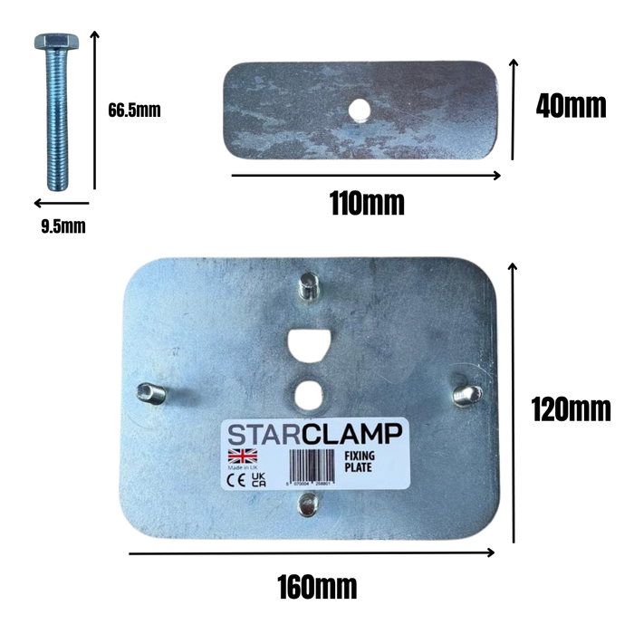 Shipping Container Fixing Plate, Antenna Arm For Starlink & Unistrut