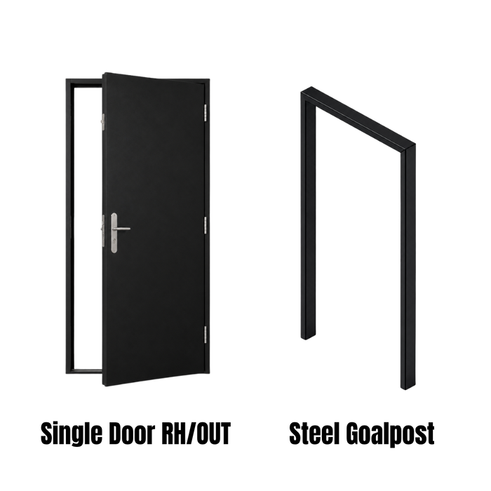 Shipping Container Personnel Door & Goalpost