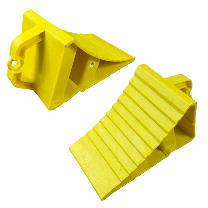 Heavy-Duty Shipping Container Wheel Chock (Set Of 2)