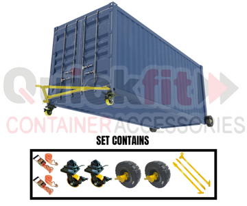 Container Rails Wheels Shipping Container Wheel Sets - Quickfit Container Accessories