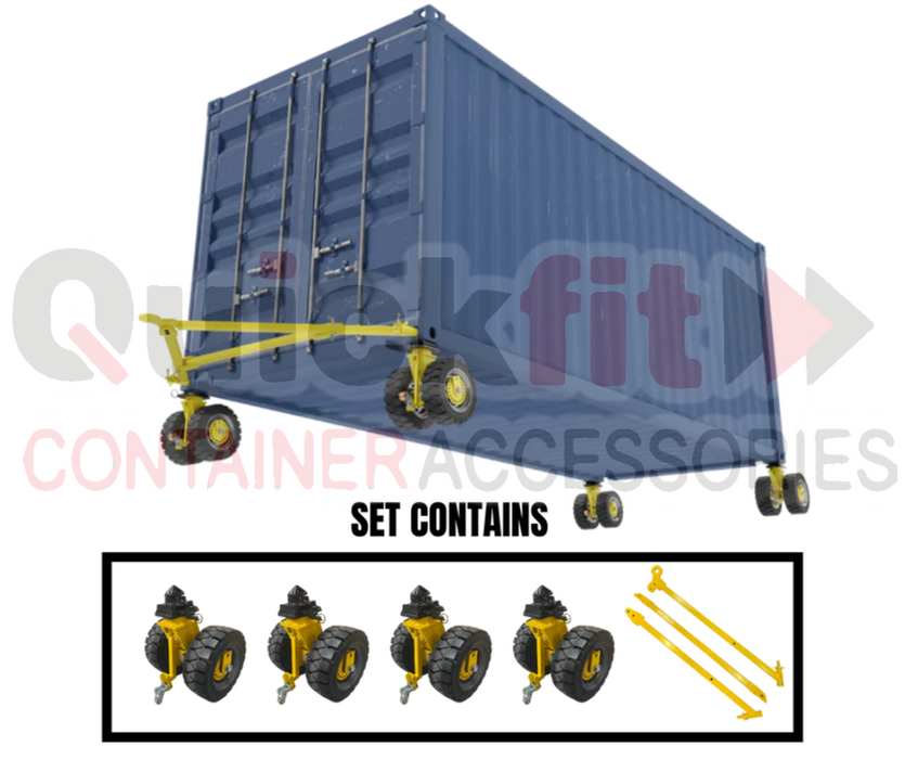 Quick Fit Container Accessories Shipping Container Wheel Sets - Quickfit Container Accessories