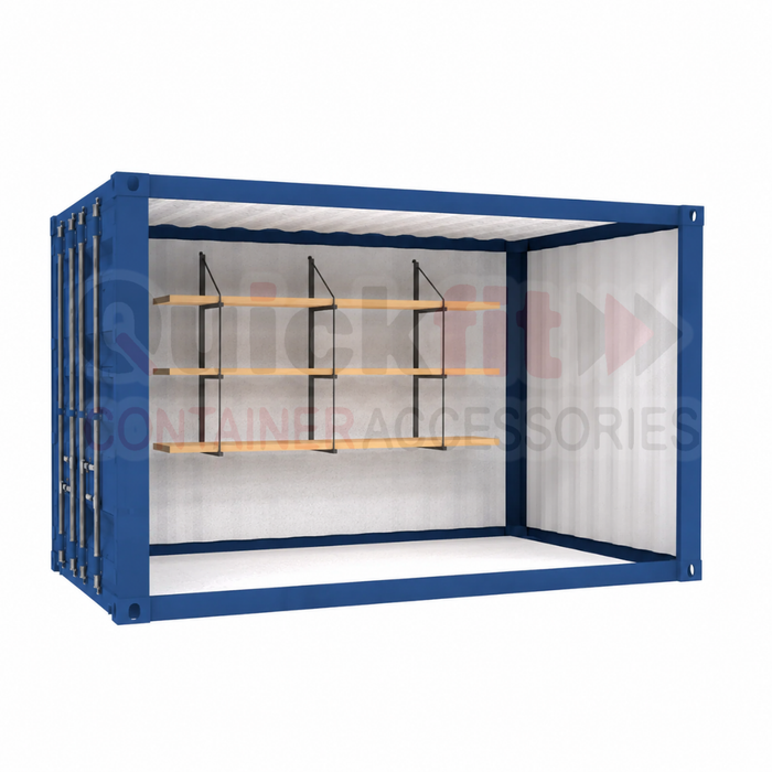 Shipping Container 3 Tier Shelving Kit