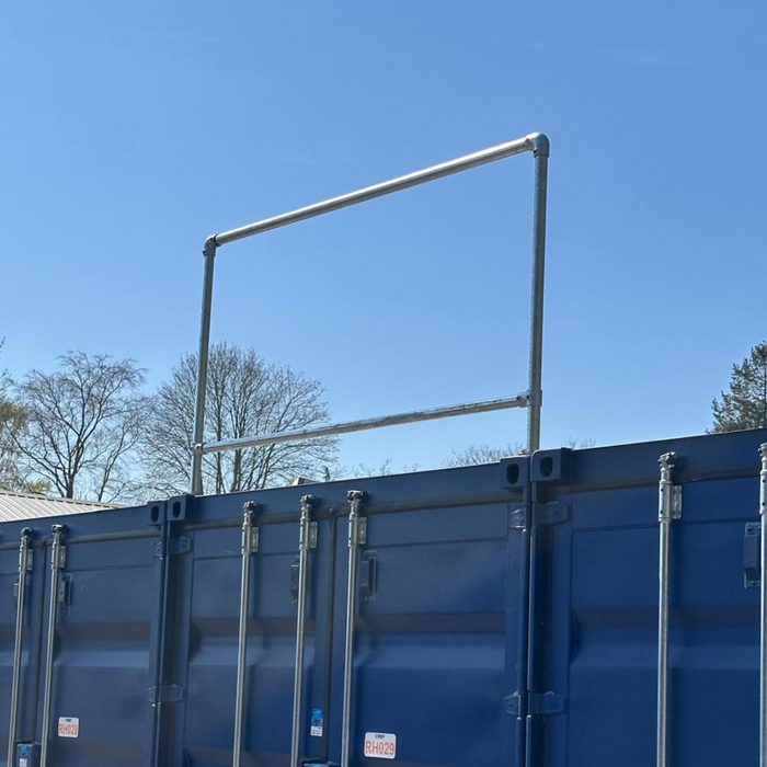 Banner Storage Racking Self Storage Banner Frame — Quickfit Container Accessories