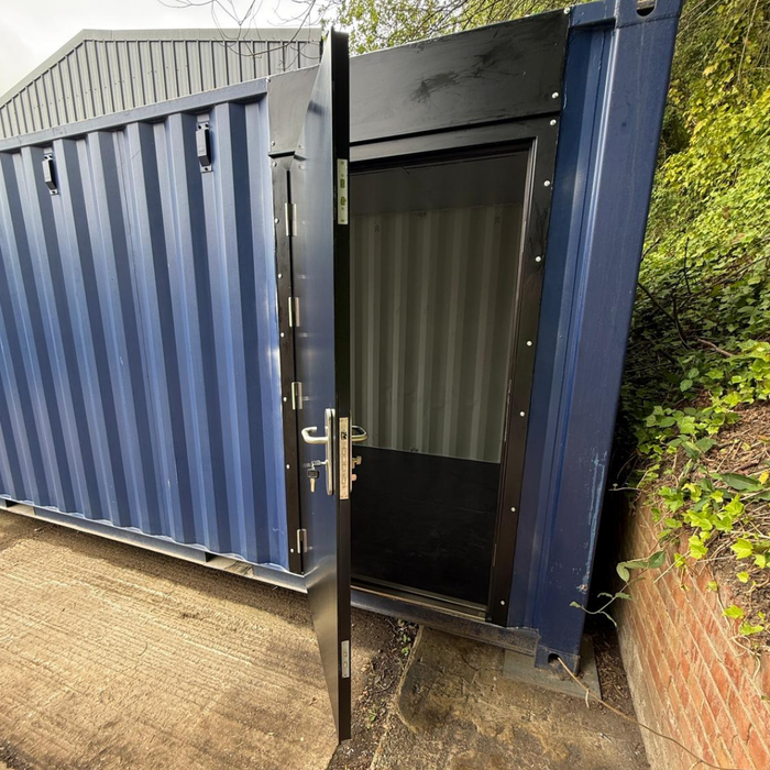 Self Drilling Shipping Container Single Door – No Welding Required | Self Install