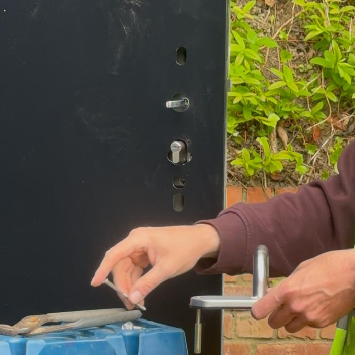 Self Drilling Shipping Container Single Door – No Welding Required | Self Install