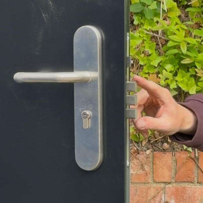 Self Drilling Shipping Container Single Door – No Welding Required | Self Install