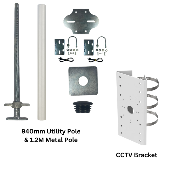 Extra Heavy Duty Utility Pole For CCTV and Flood Lights