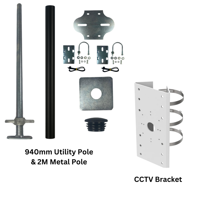 Extra Heavy Duty Utility Pole For CCTV and Flood Lights