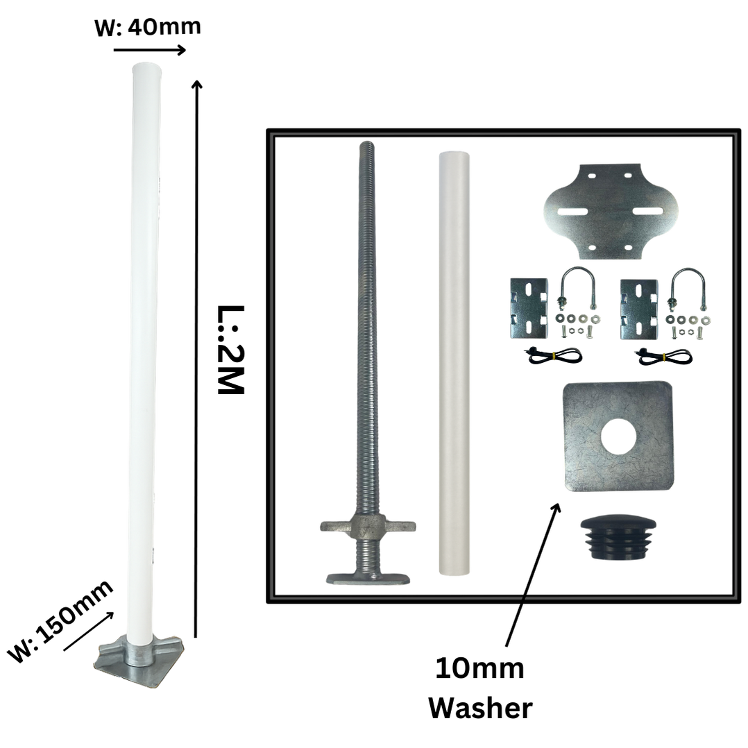 Extra Heavy Duty Utility Poles for Containers - QFCA - Quickfit ...