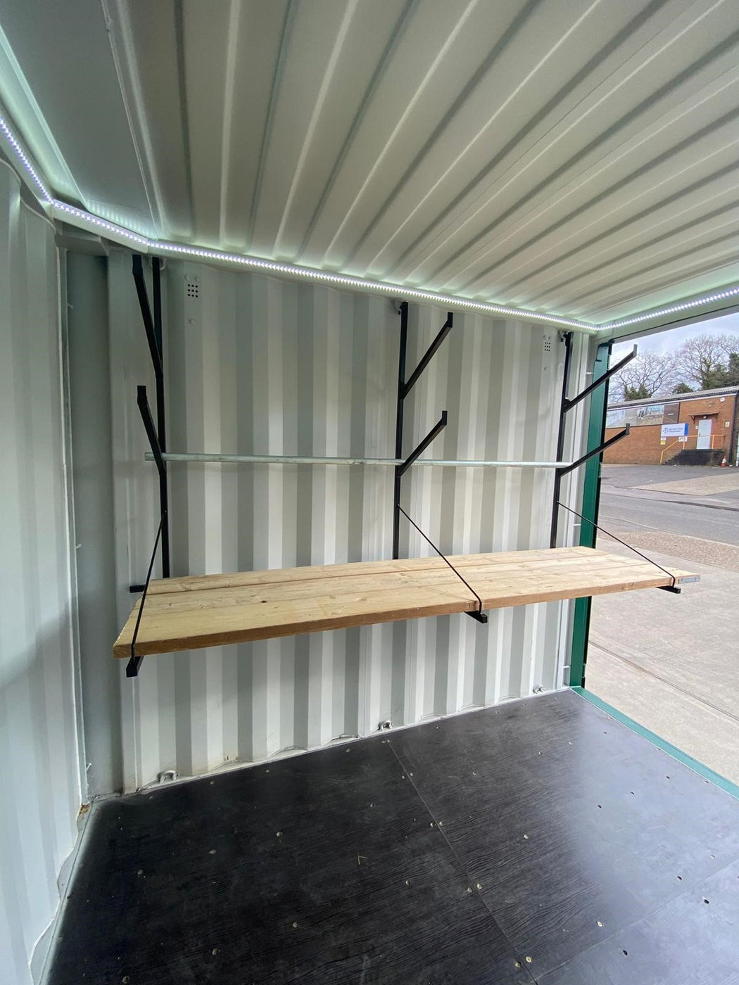 Container Weight Bench Work Bench with Pipe Rack for Shipping Containers - QFCA - Quickfit ...