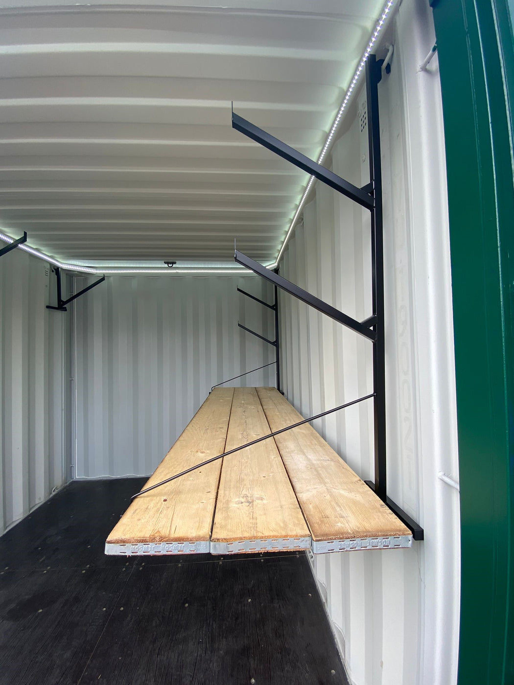 Container Weight Bench Work Bench with Pipe Rack for Shipping Containers - QFCA - Quickfit ...